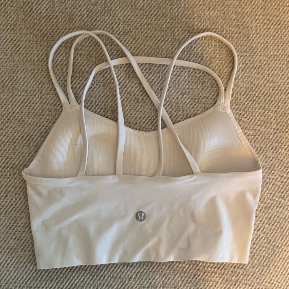 Lululemon Athletica White Sports Bra - excellent condition!